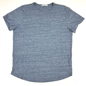 Marine Layer Shirt Mens Small Blue Respun Saddle Hem Pocket Tee Crewneck